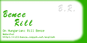 bence rill business card
